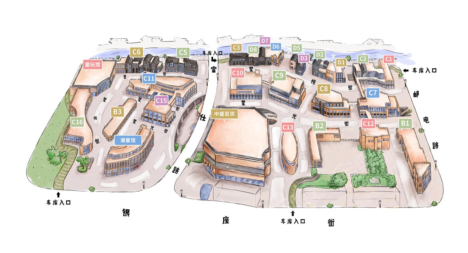 臺州中盛城市廣場HZG場地環(huán)境基礎圖庫