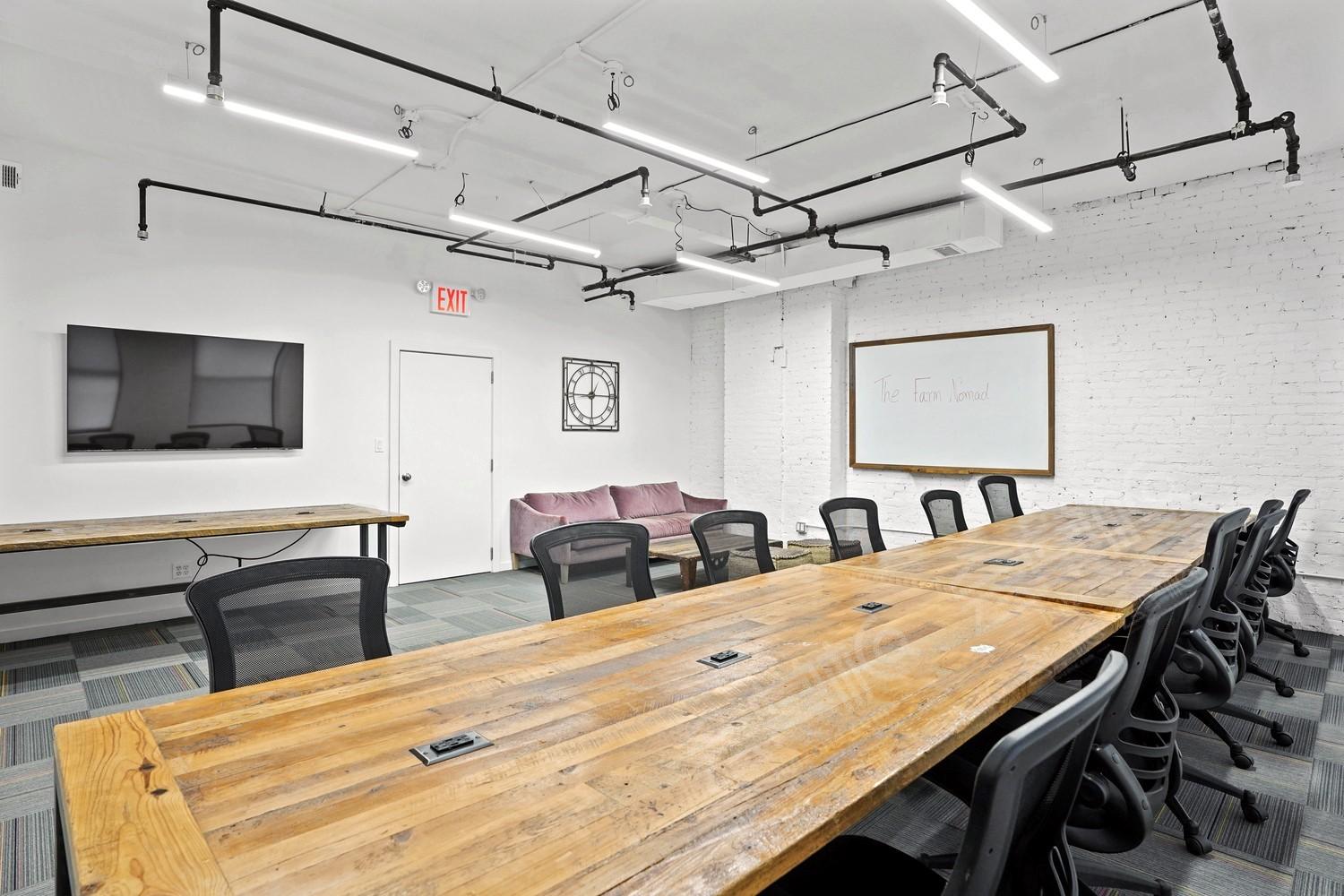 Spacious Meeting Room with Natural Light