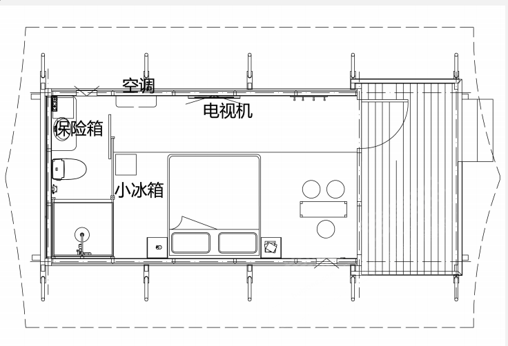 中衛(wèi)沙漠星星酒店沙漠觀景房場地尺寸圖8