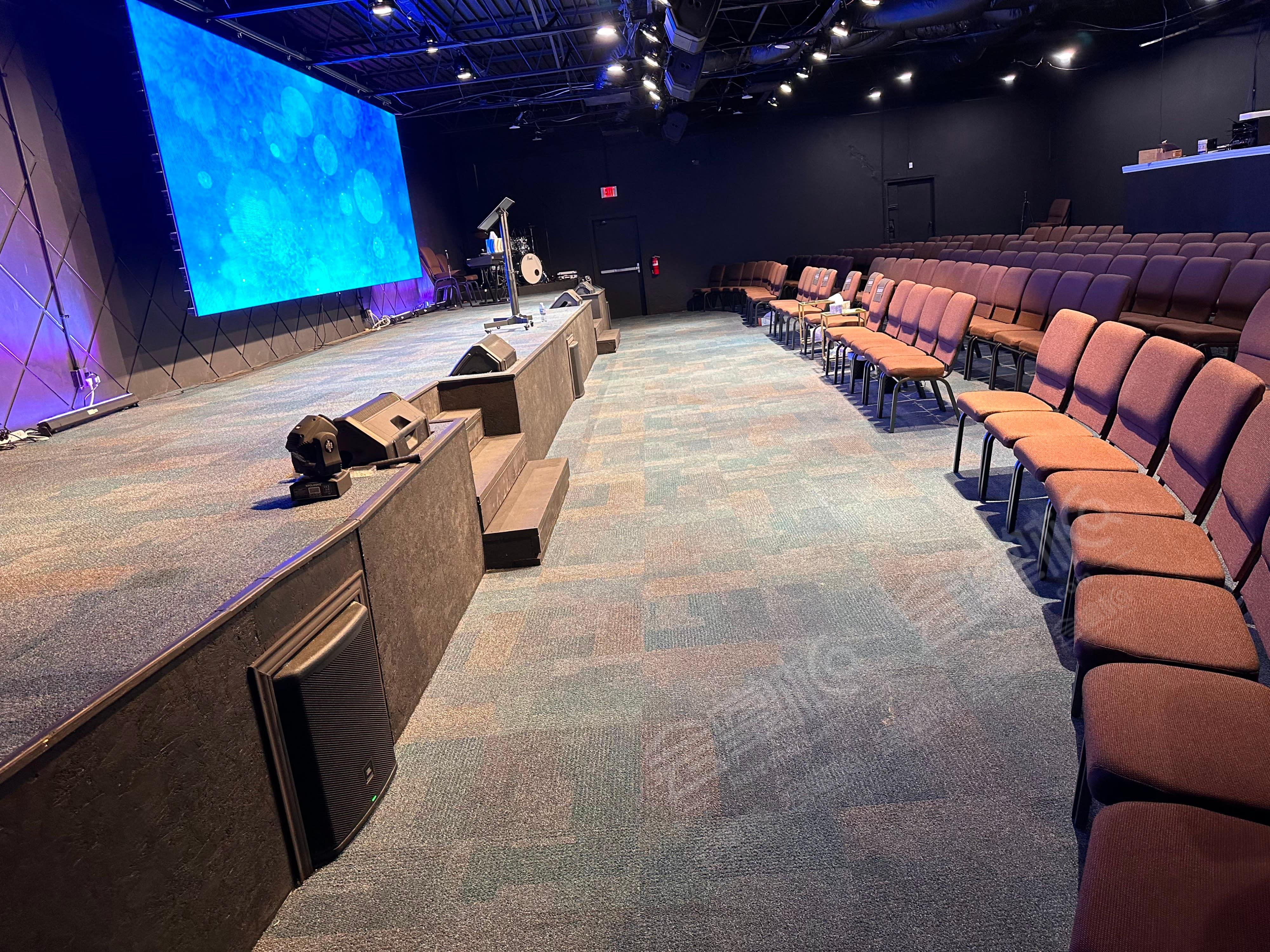 Spacious, lit, Led wall and media ready meeting or recording space in Grand Prairie