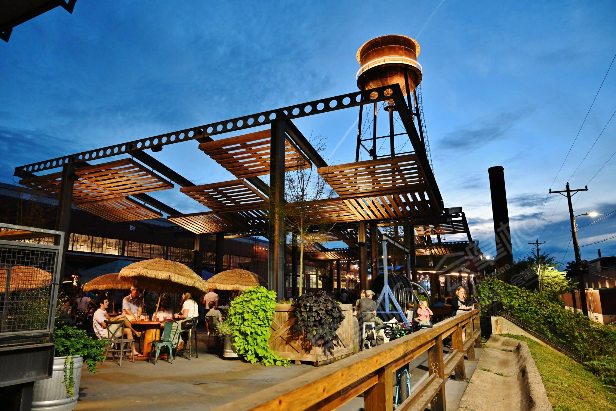 Huge Outdoor Patio - NoDa Canteen Outpost at Camp North End adjacent to Uptown
