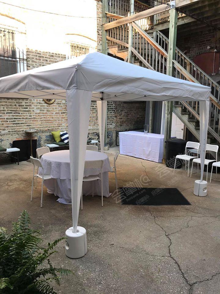 Open Air Patio Seating for 16, newly renovated kitchen & bathroom