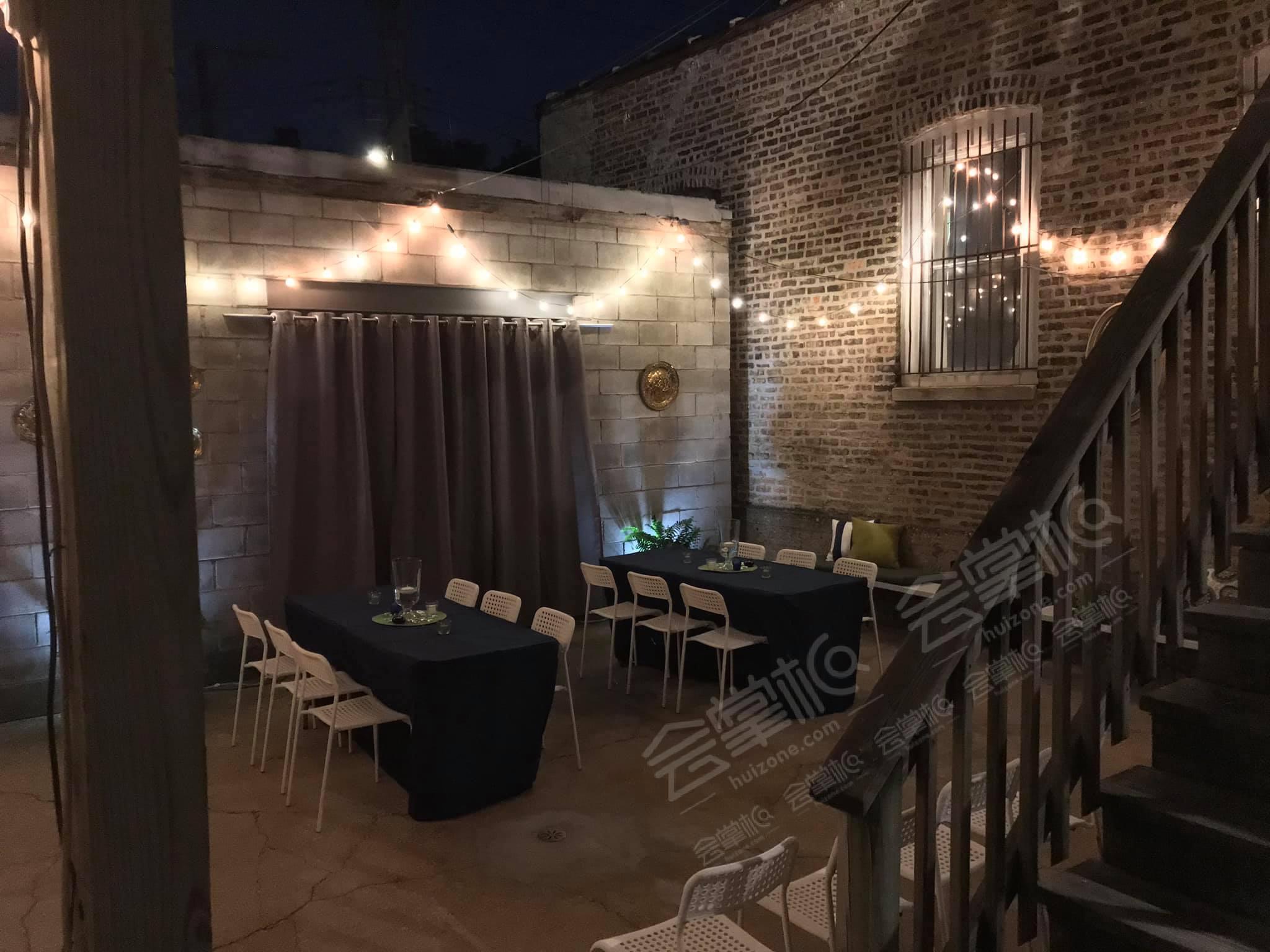 Open Air Patio Seating for 16, newly renovated kitchen & bathroom