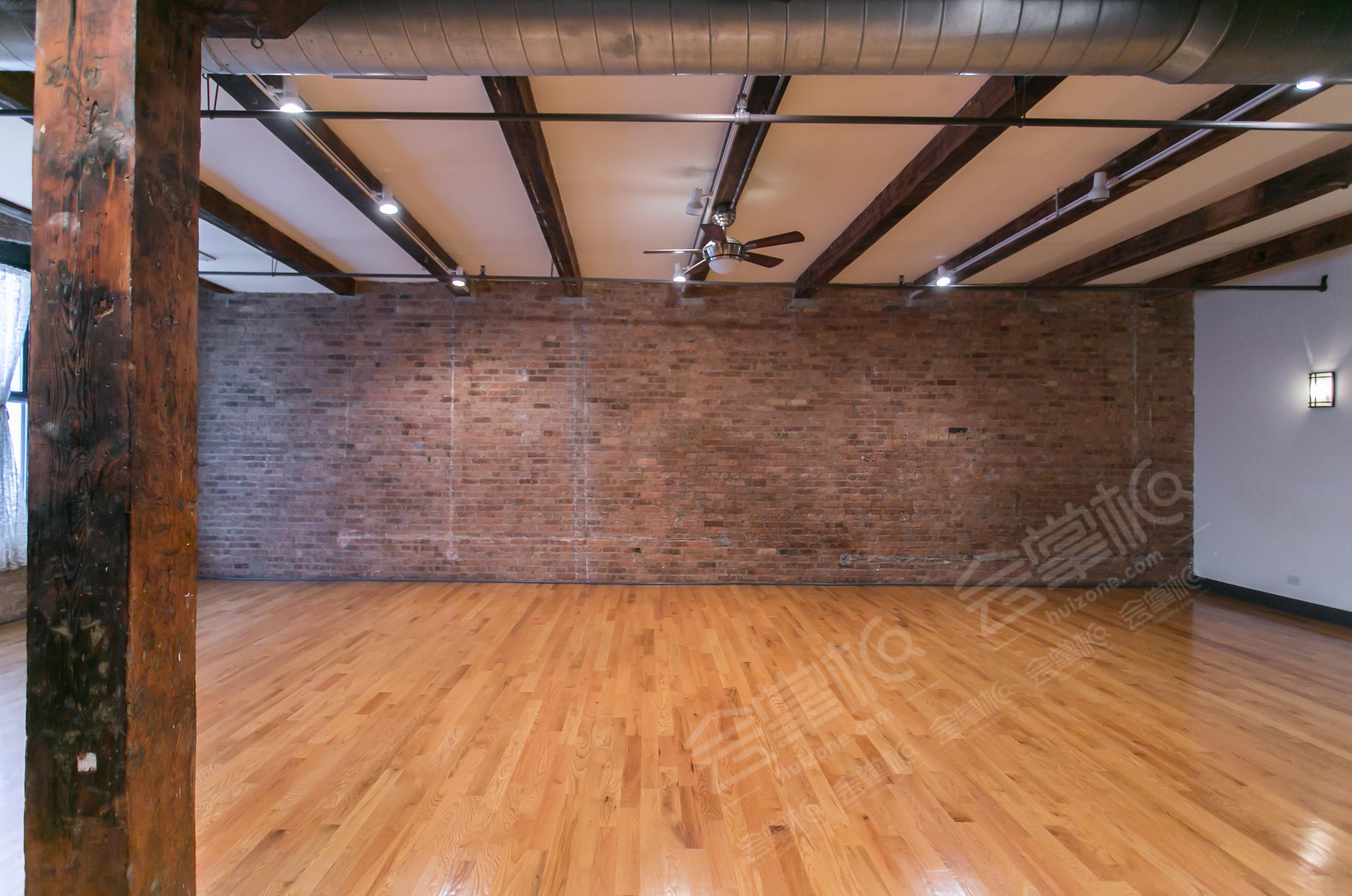 Loft Urban Yoga Studio in River North w/ Exposed Brick & Rustic Feel