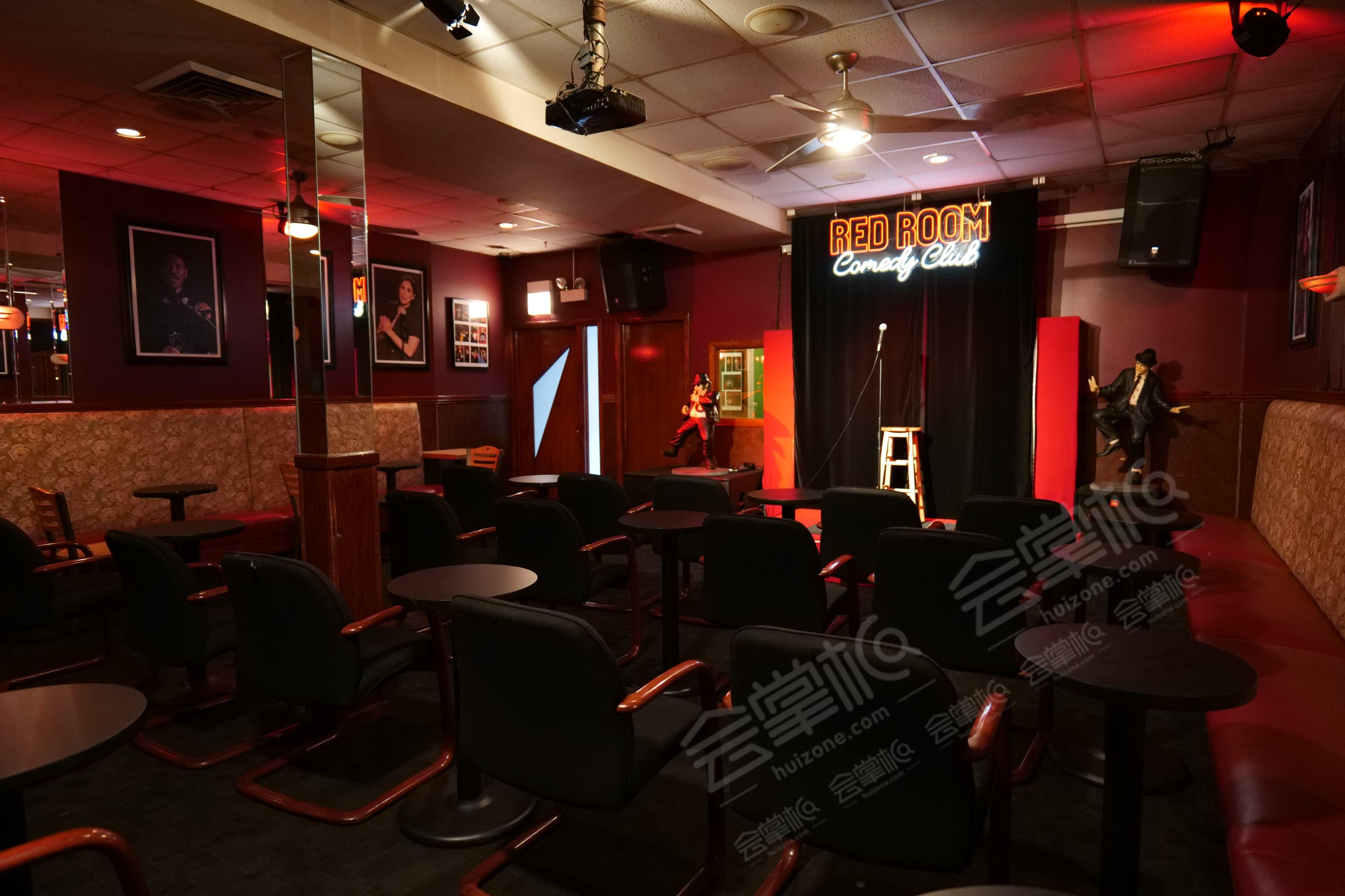 Comedy Club/Theater in Rogers Park with a stage, bar and sound system
