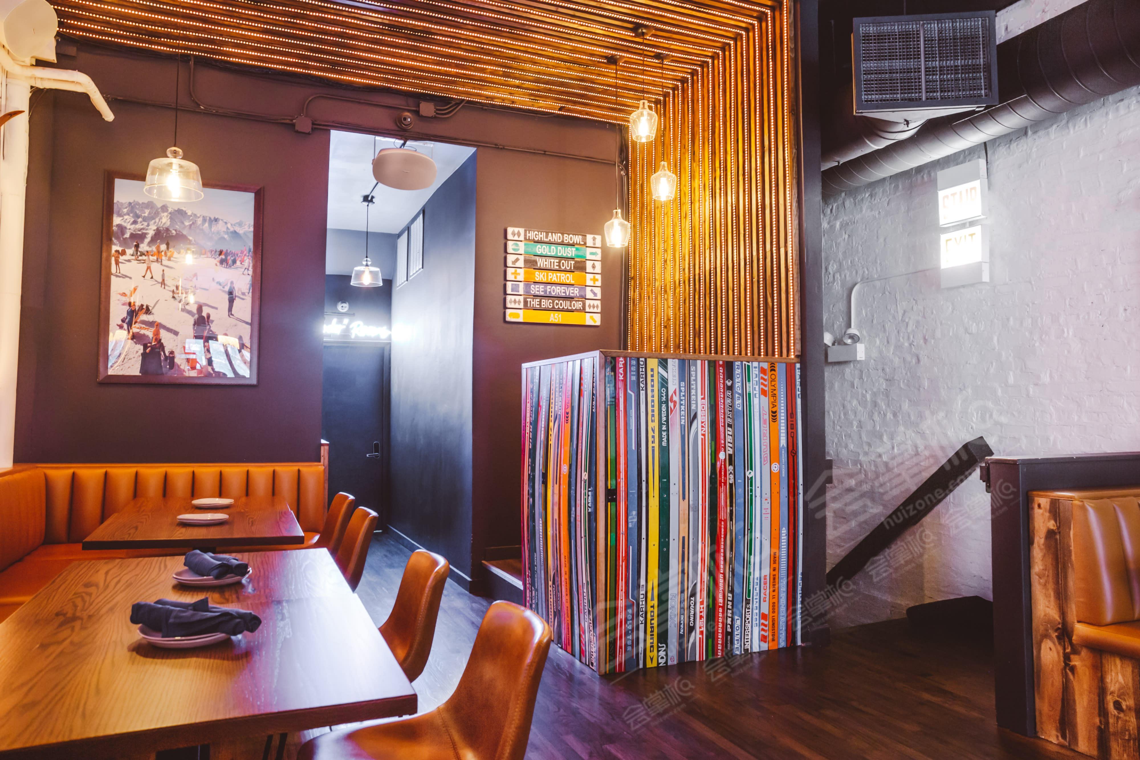 Apres Ski-themed 2 floor event space in Downtown Chicago's River North Neighborhood