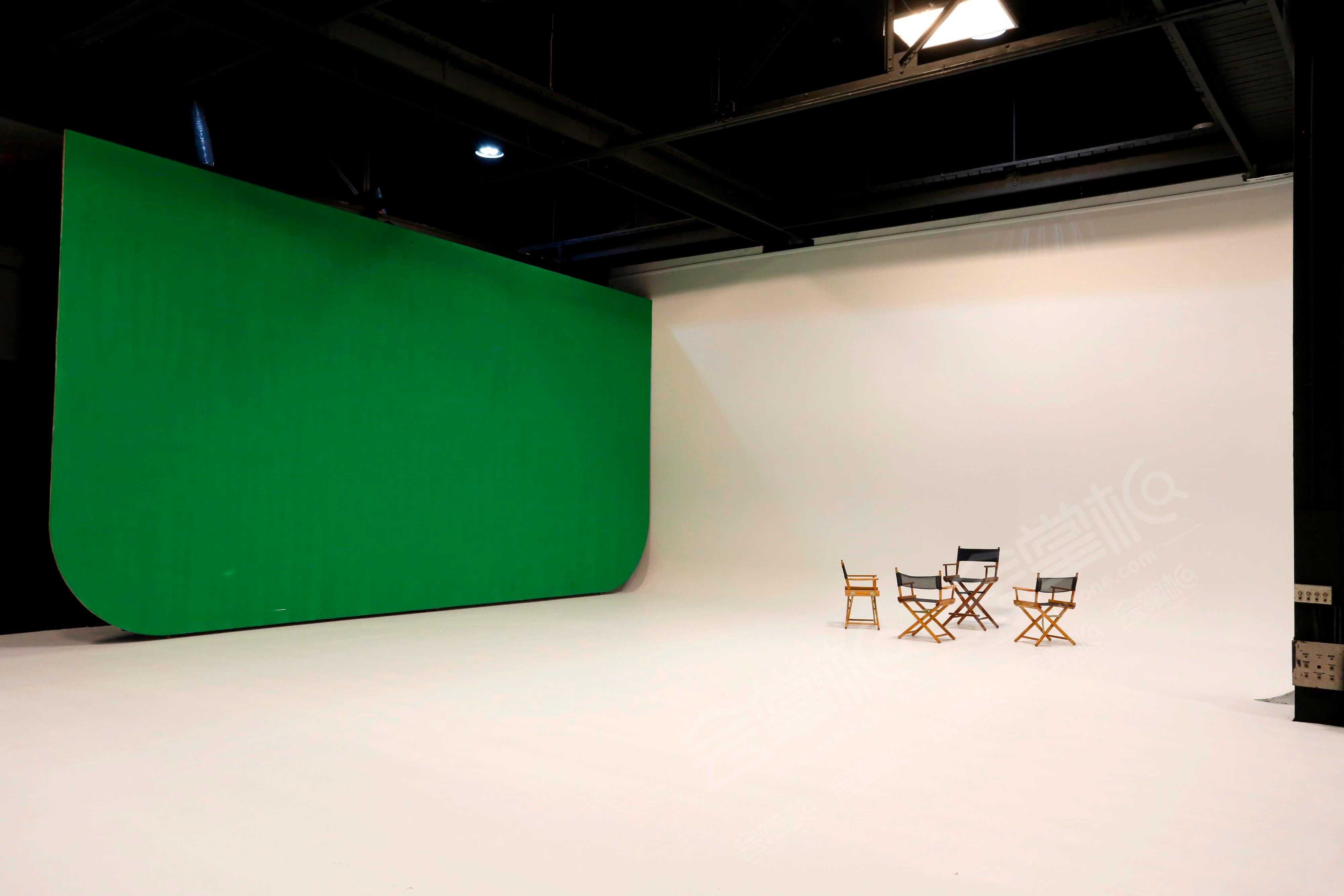 10,000 sf Historic Detroit Film Stage with 2 cycloramas, Drive-In Bay, Client Areas and Offices