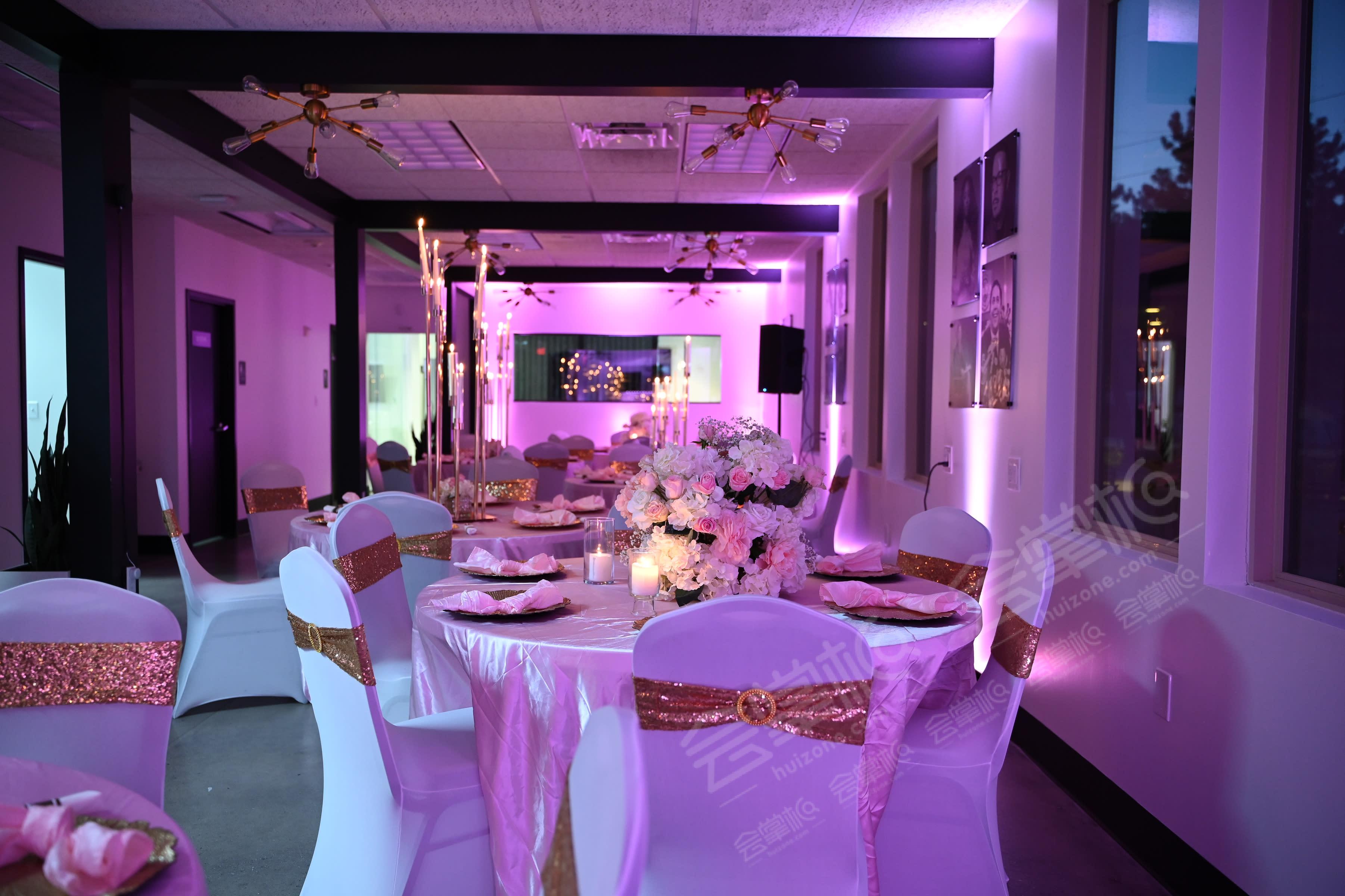 Modern Event Hall with Lounge & Bar Area