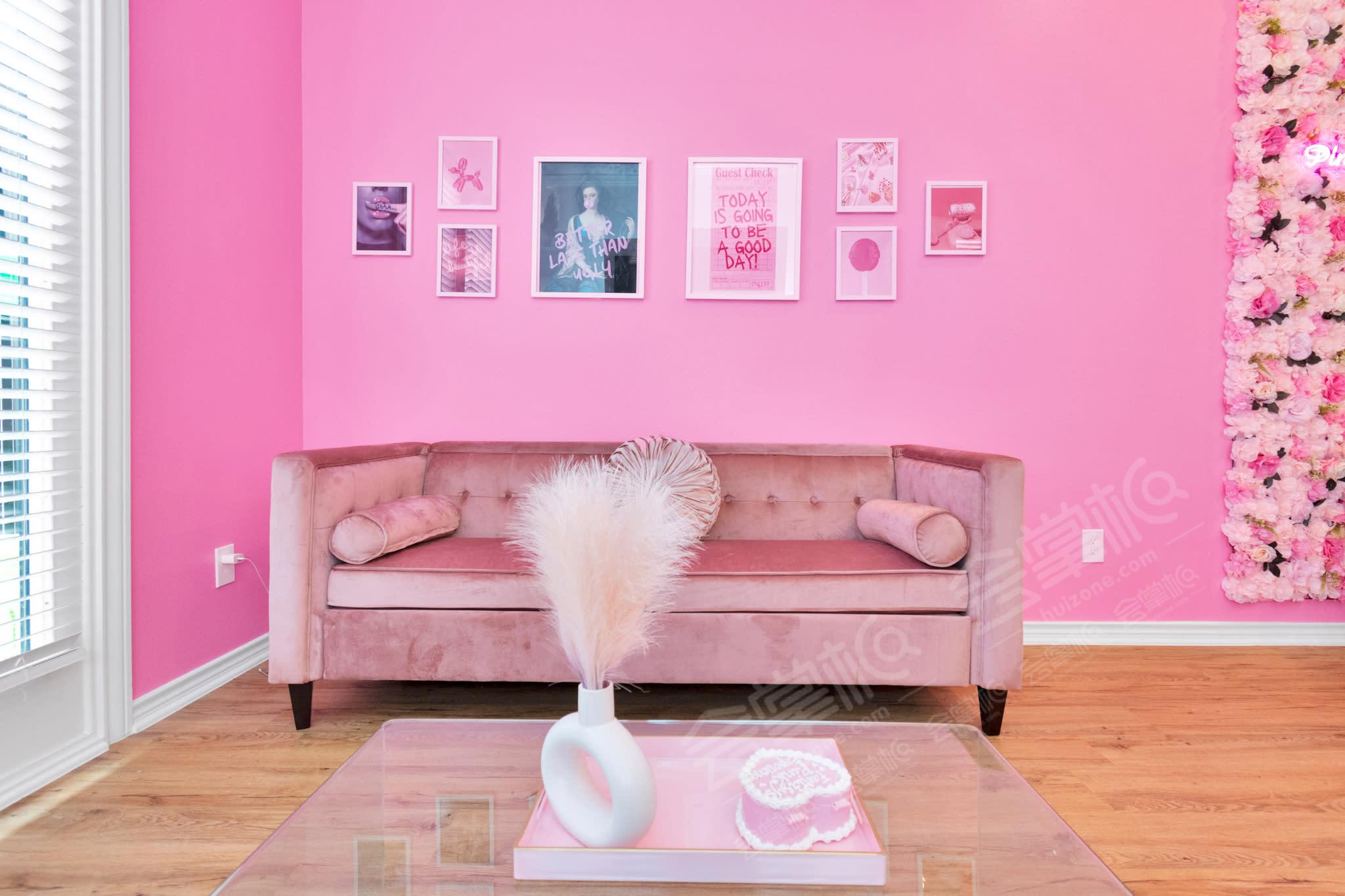 Pink Home with content room