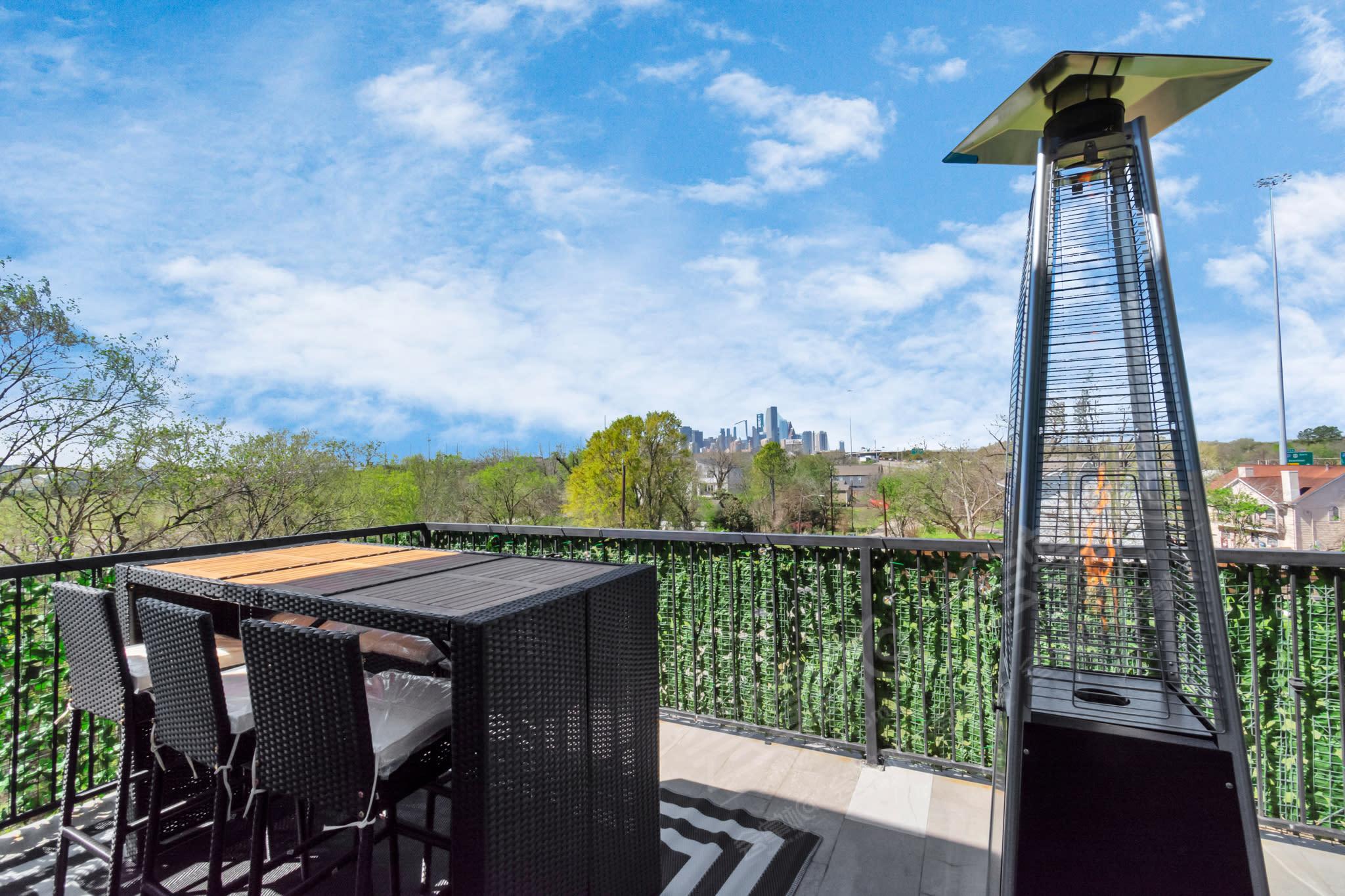 East Downtown Townhome with Rooftop Balcony and Skyline Views