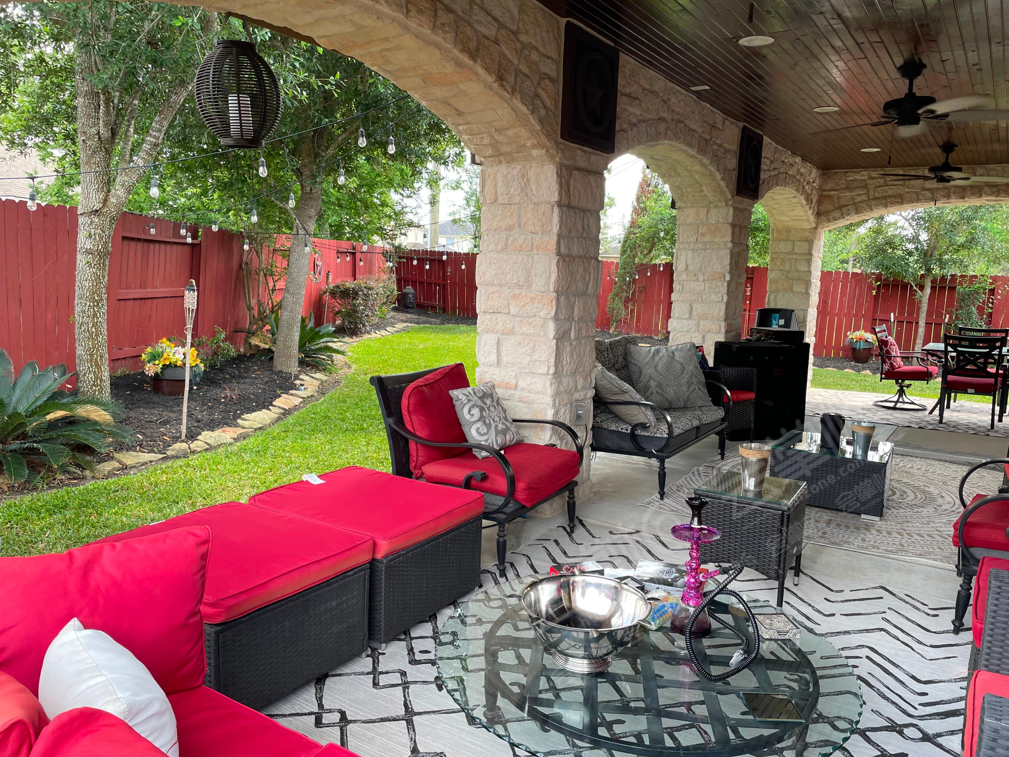 Richmond Tx Backyard Covered Patio Outdoor Lounge Outdoor Space