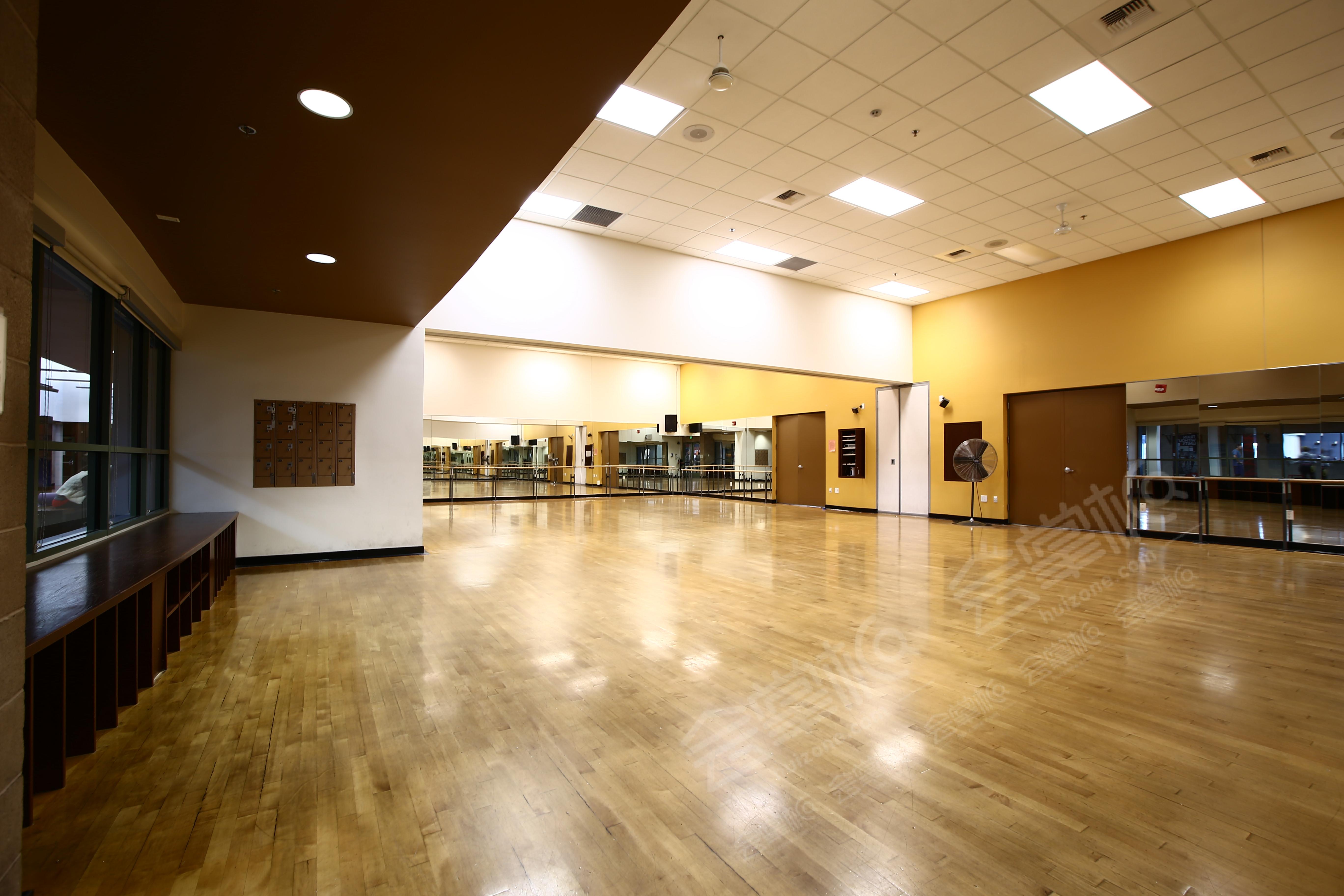 Aerobic/Fitness Studio with Floor to Ceiling Mirrors