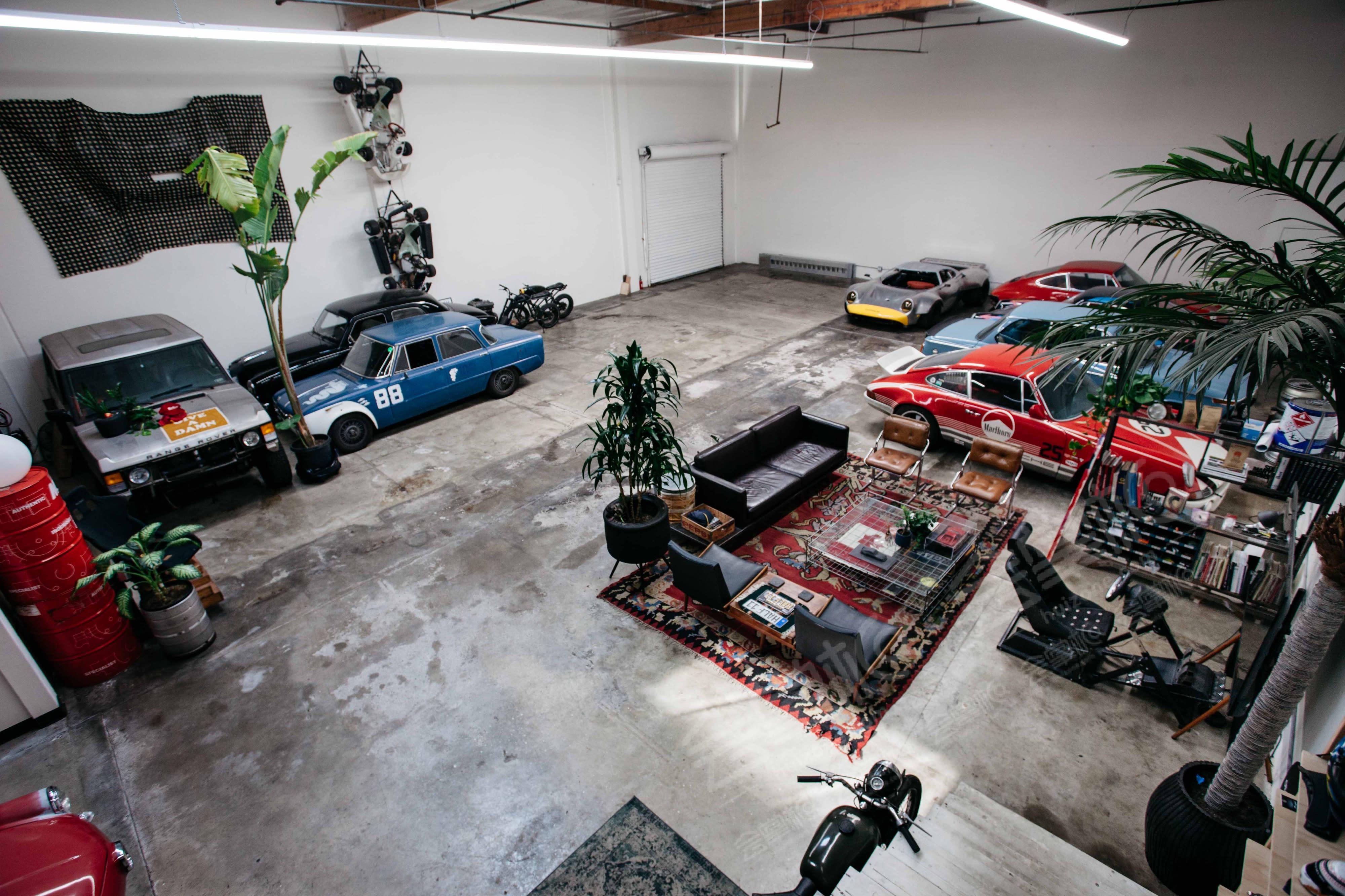 Hip Classic Car Showroom + Gallery, industrial warehouse