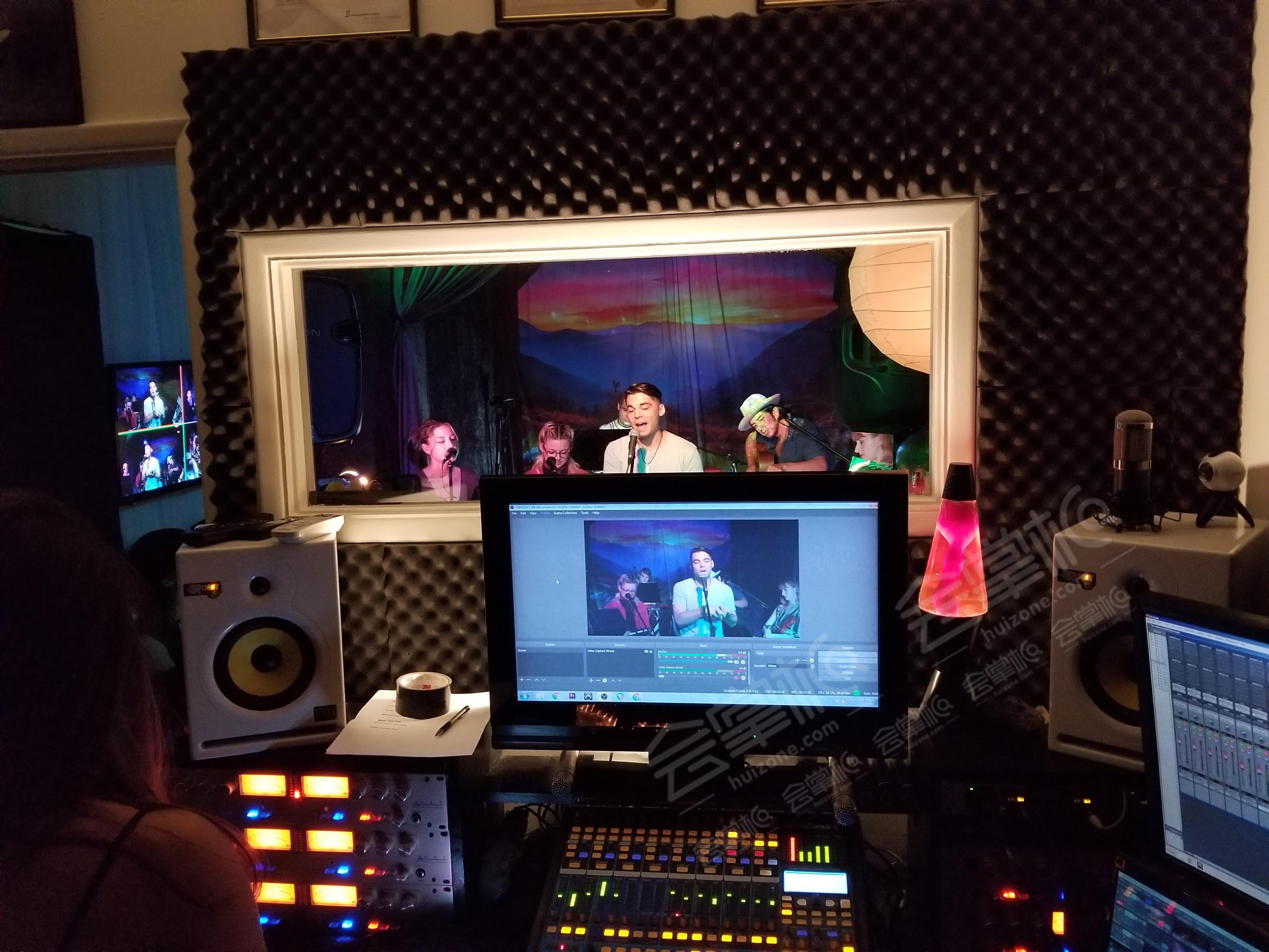Recording Studio with Stage for Livestreaming Events
