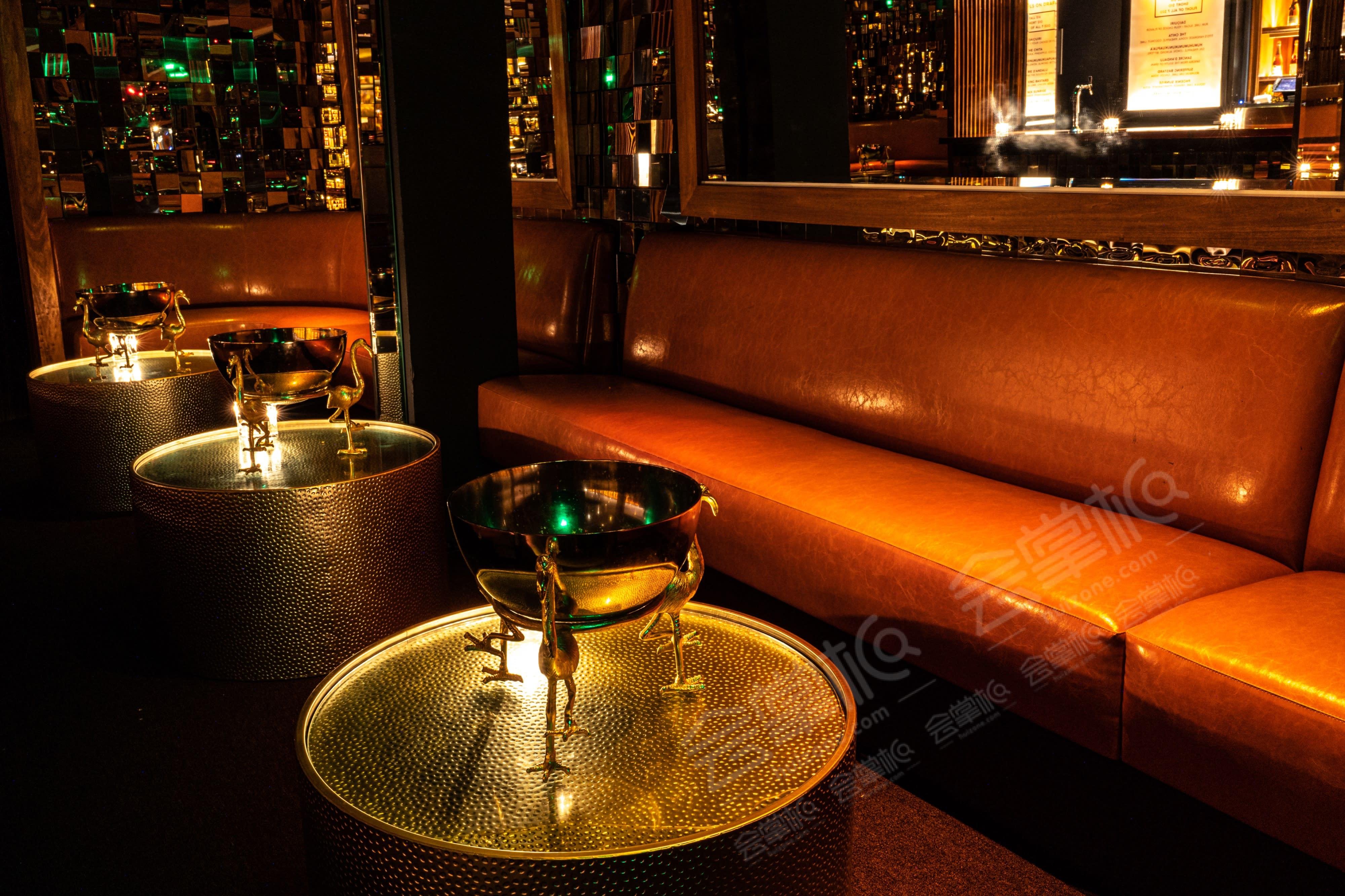 Sophisticated, Stylish Studio54- inspired bar & dance club with light-up dance floor in Downtown LA
