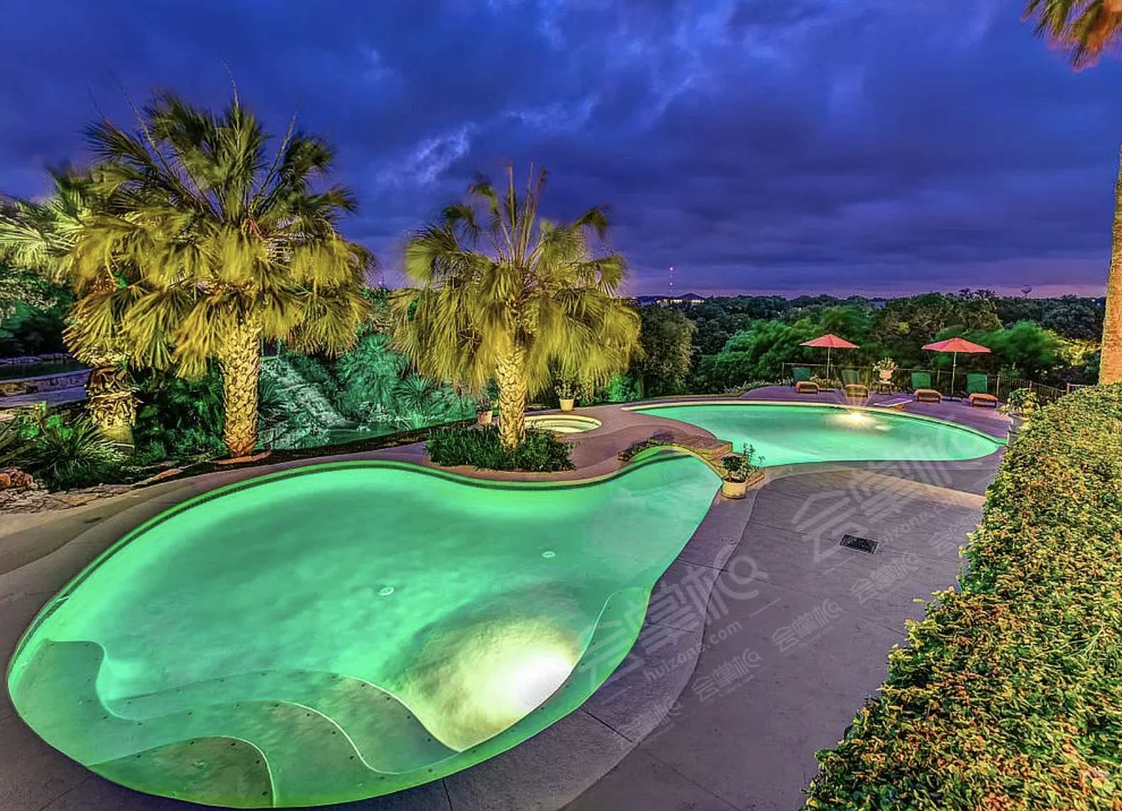 Elevated Mansion with Backyard Event Space: Waterfall, Pickleball, Pool & Outdoor Kitchen
