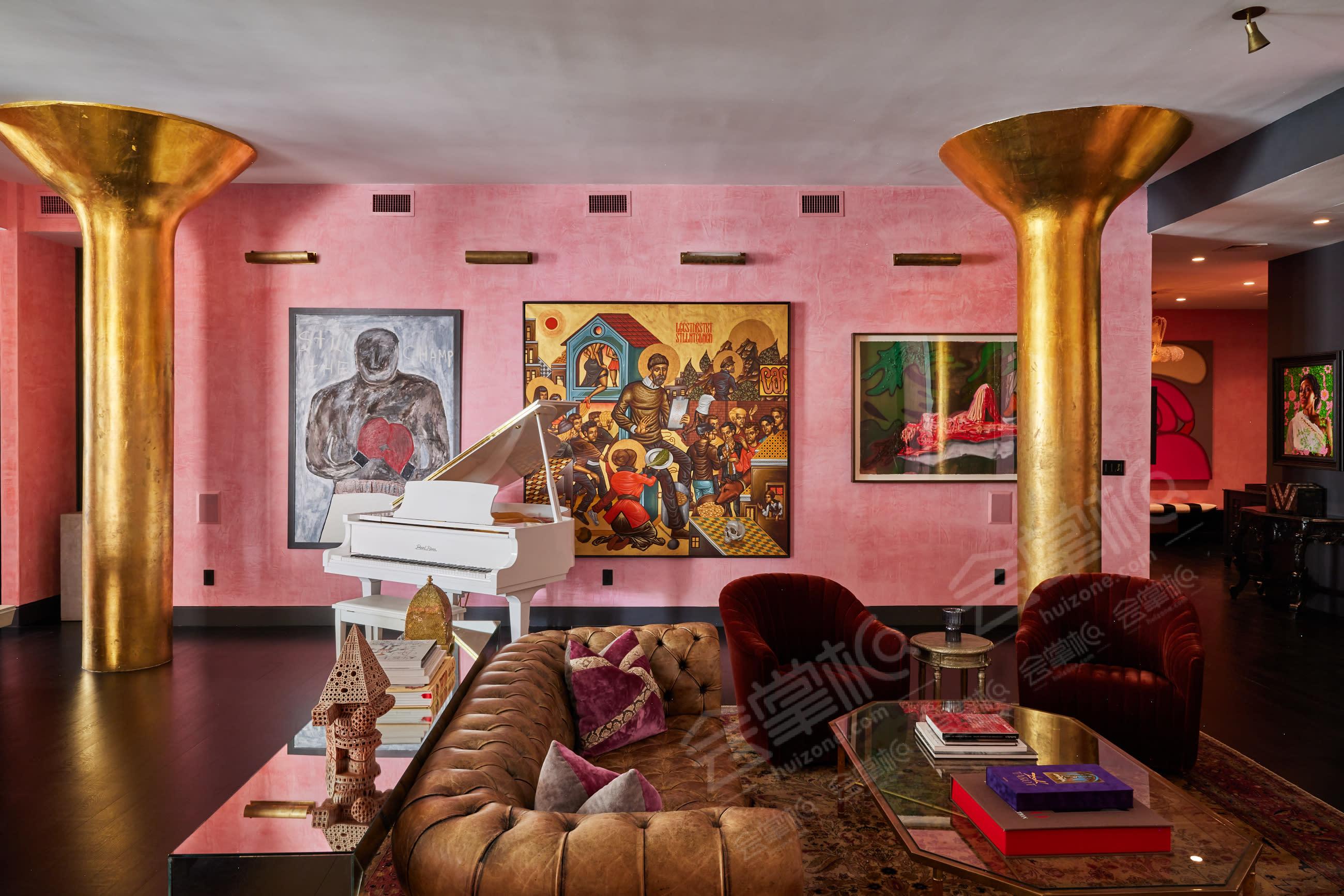Creatively Colorful Tribeca Apartment with Stunning Art & Amenities