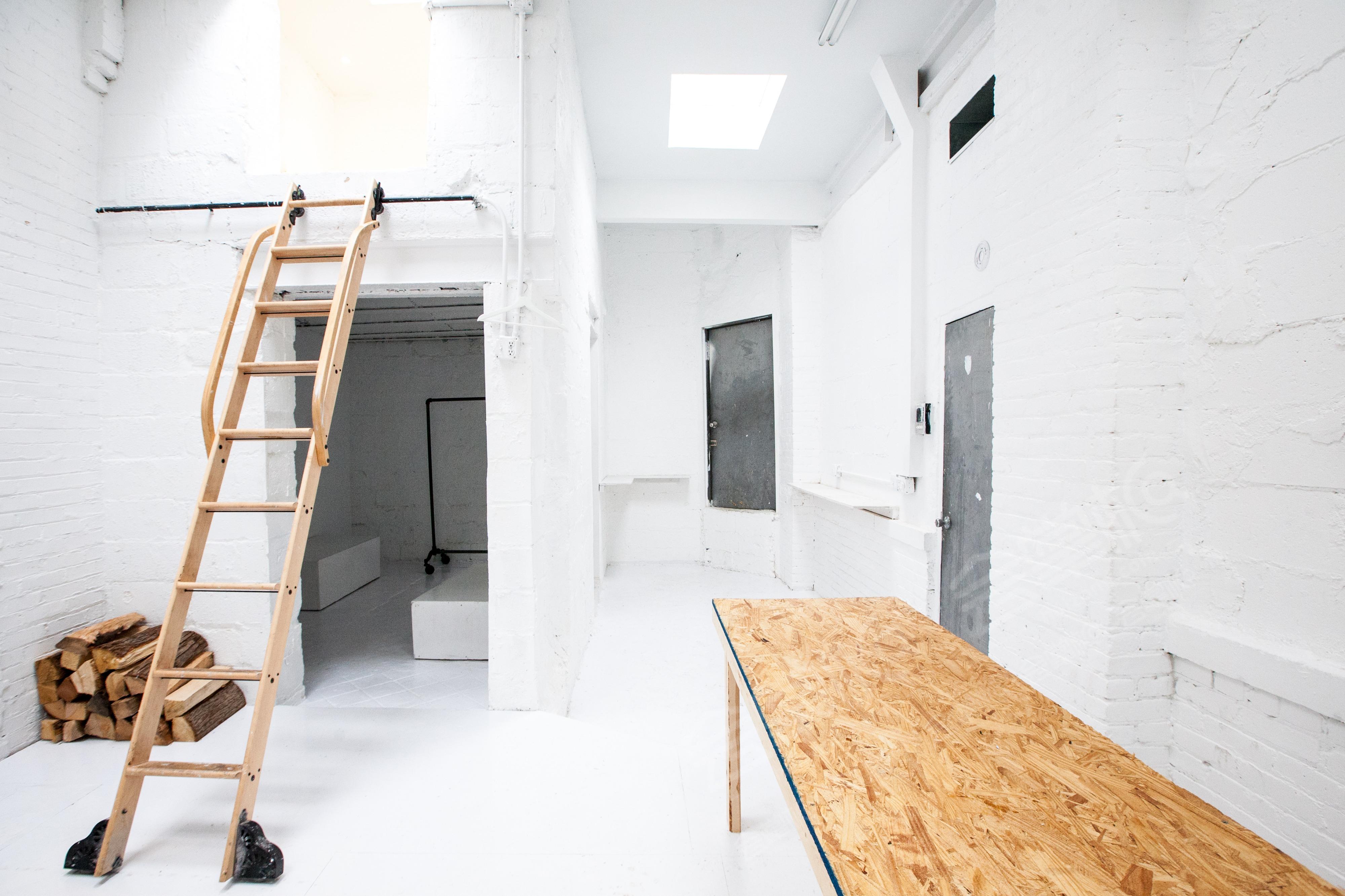 Ghost White Gallery Space with Tons of Natural Light