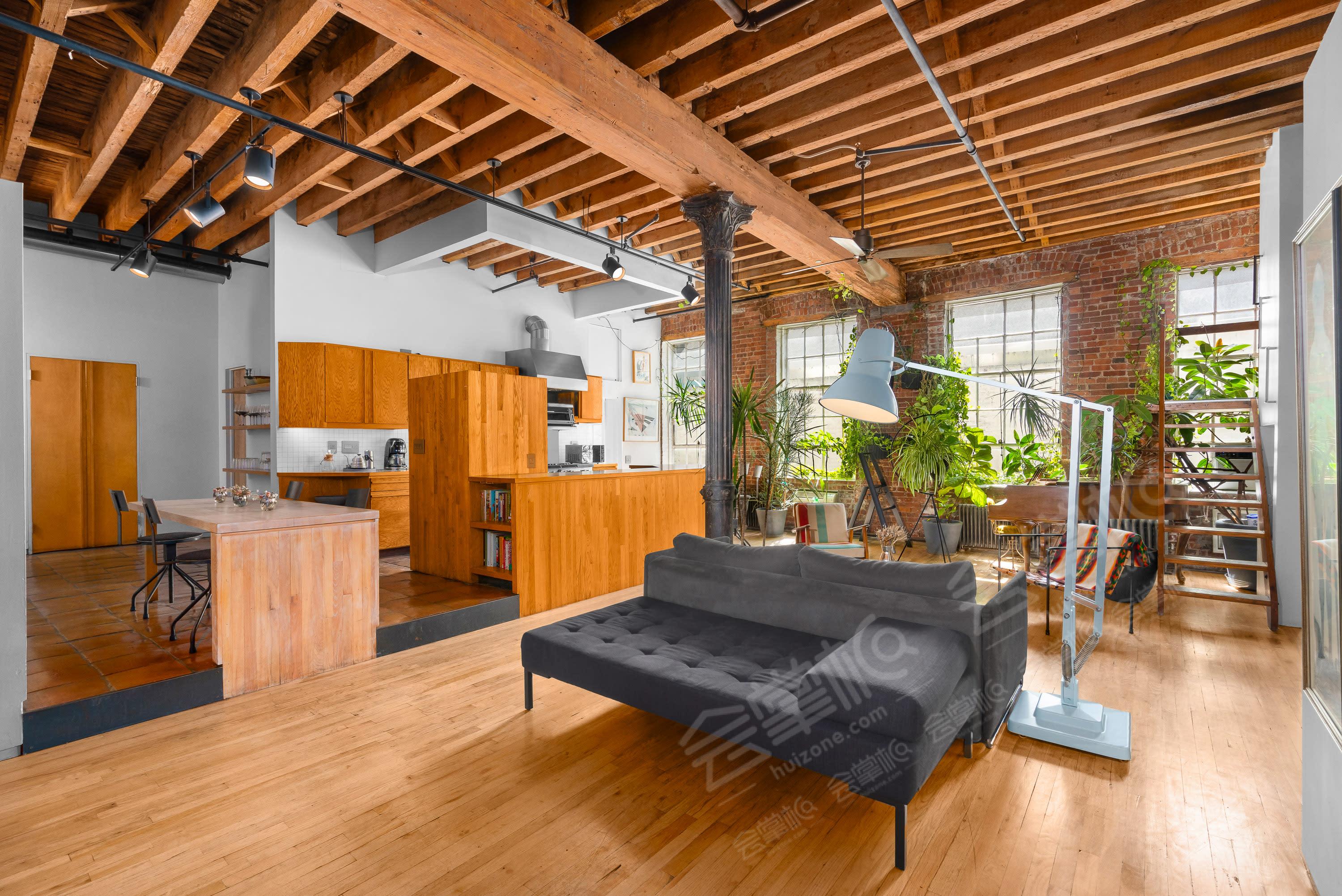 Dreamy Village loft with baby grand piano, plants, 15ft ceilings, 3500 sq ft