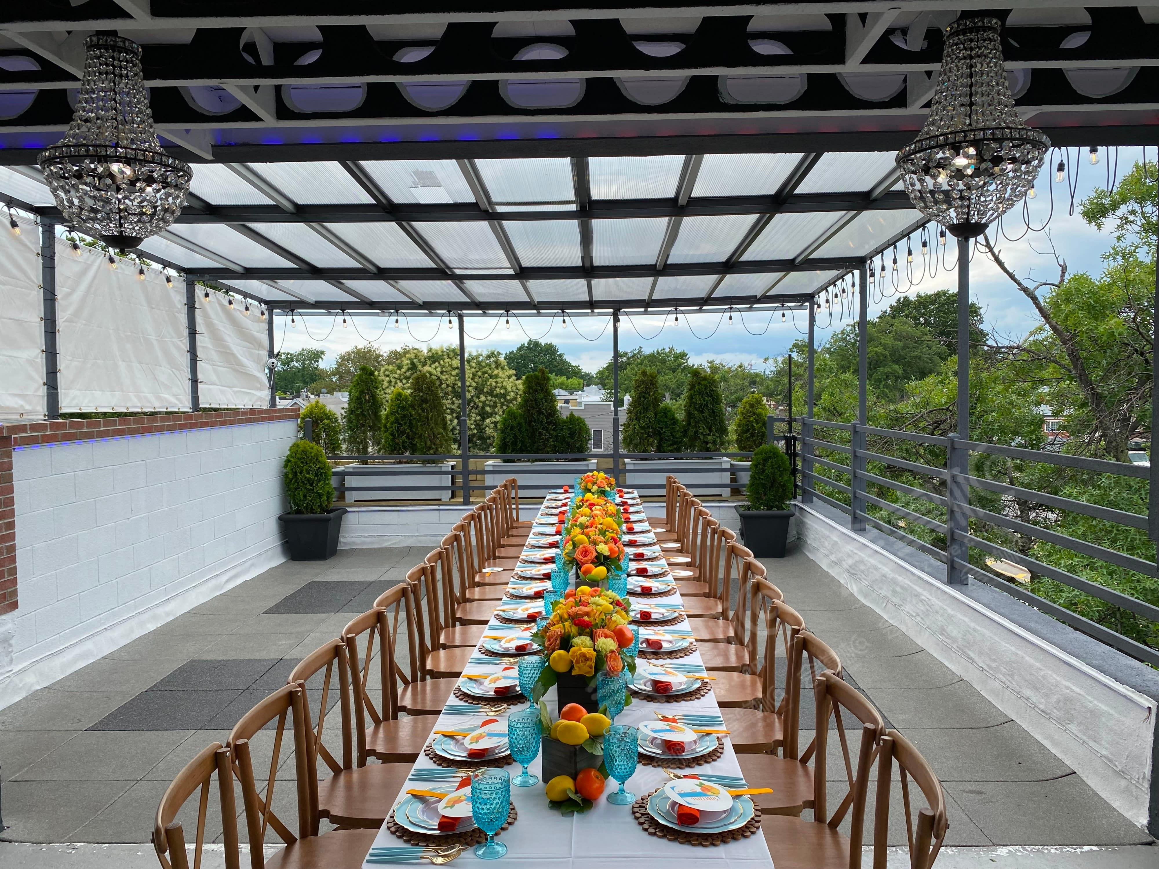 All-Weather Rooftop Outdoor Private Event.