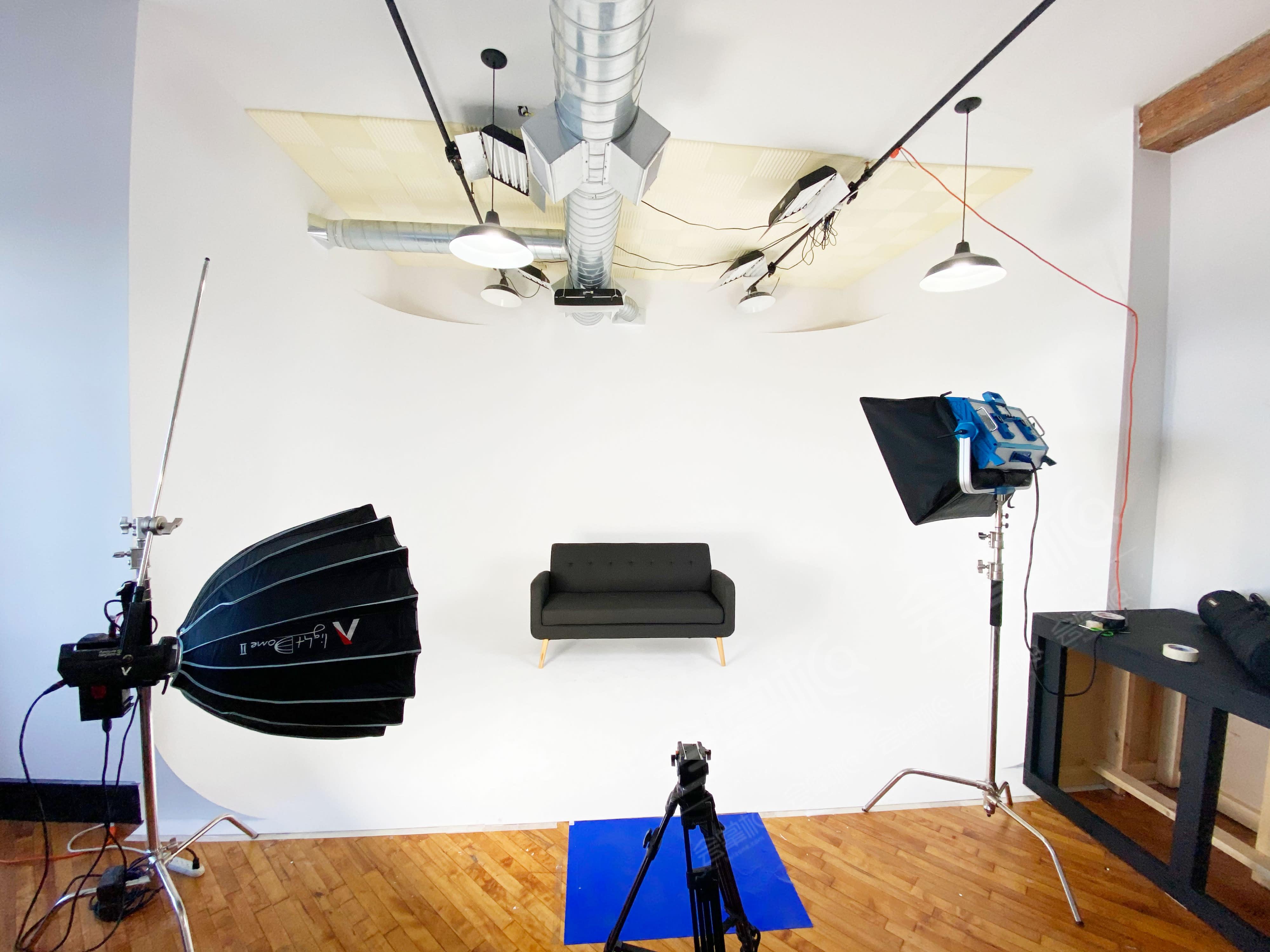 Pre-Lit 3-Wall Cyclorama Film Photo Video Industrial Cyc Studio