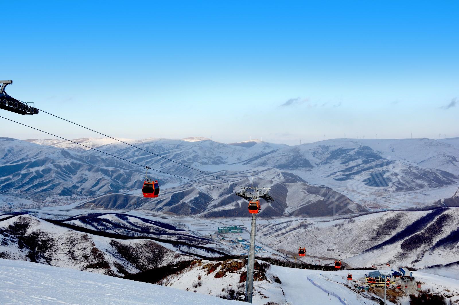 張家口太舞滑雪山地度假小鎮(zhèn)場地環(huán)境基礎圖庫